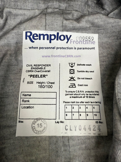 Ex Police Remploy CBRN Coverall Suit Civil Responder Peeler Waterproof - NEW