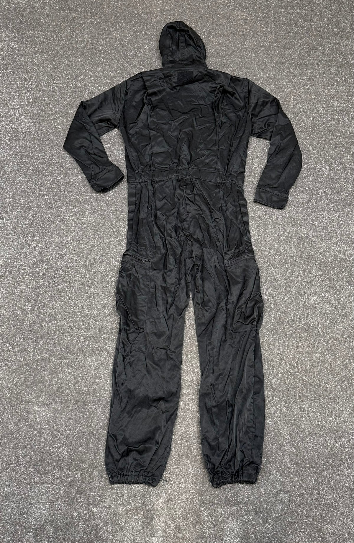 Ex Police Black Tactical Riot Coveralls Derby Unitex With Hood Airsoft Paintball Boiler Suit