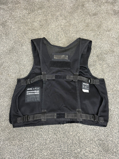 Ex Police Black Arktis Tactical Utility Vest & Pouches Security Airsoft - Medium