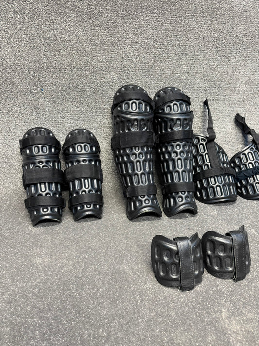 Ex Police Riot Guard Set Arms Thigh Leg & Foot Protection Security Dog Handler Paintball Airsoft