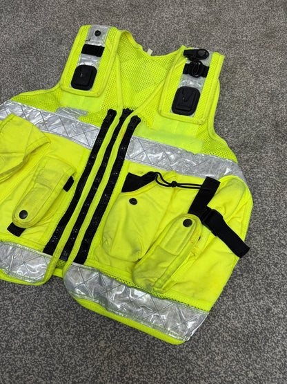 Ex Police Hi Vis Utility Tac Vest Security Patrol Equipment Vest Marshall - X Small