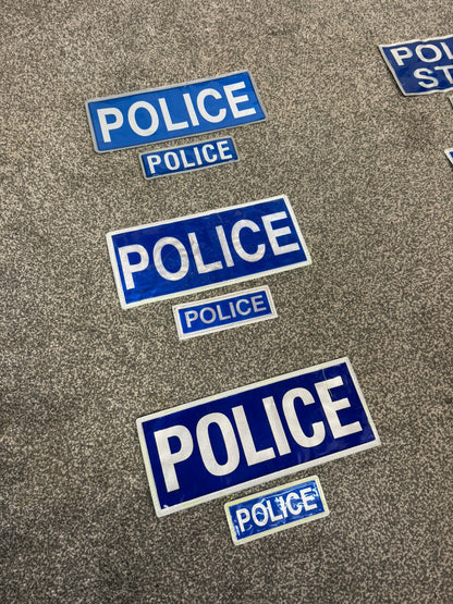Genuine Ex POLICE Badge Set Stitched Film TV Uniform Collector