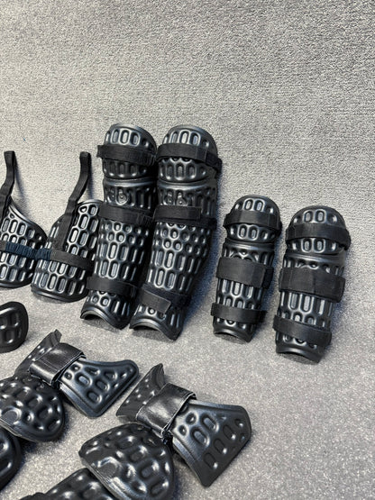 Ex Police Riot Guard Set Arms Thigh Leg Foot & Shoulder Protection Security Dog Handler Paintball Airsoft