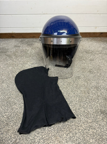 Ex Police Riot Helmet Defender 58-59cm Genuine Obsolete Collectable Display Airsoft Paintball