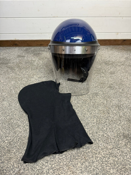 Ex Police Riot Helmet Defender 58-59cm Genuine Obsolete Collectable Display Airsoft Paintball