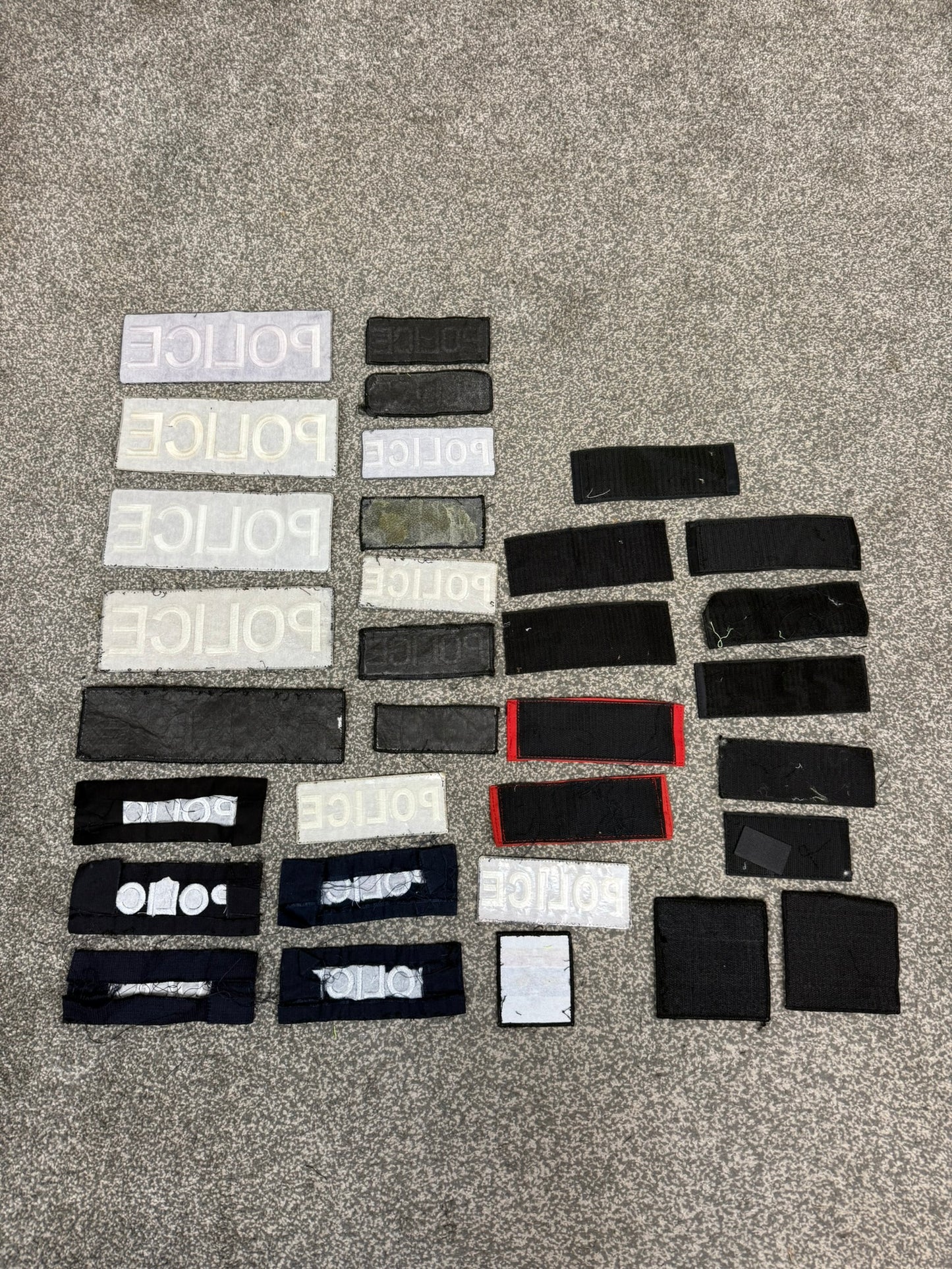 32x Genuine Ex Police Patches Job Lot Bundle Collector Film / TV Uniform Display
