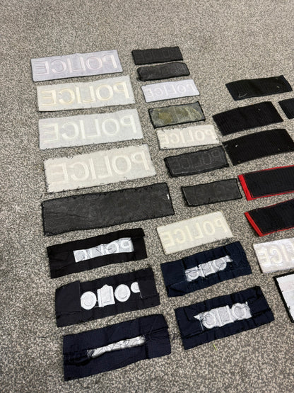 32x Genuine Ex Police Patches Job Lot Bundle Collector Film / TV Uniform Display