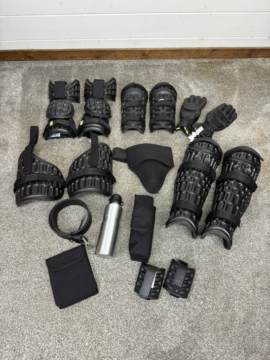 Ex Police Riot Guard Set Gloves, Belt Pouches Security Dog Handler Paintball Airsoft