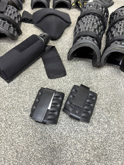 Ex Police Riot Guard Set Gloves, Belt Pouches Security Dog Handler Paintball Airsoft
