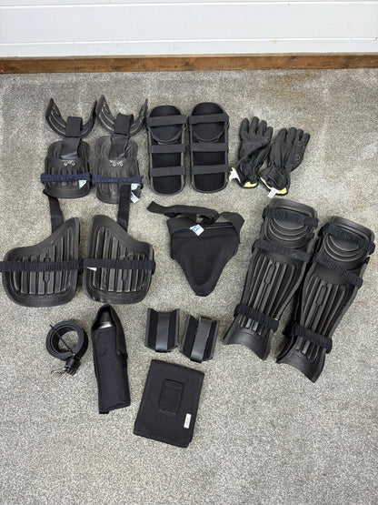 Ex Police Riot Guard Set Gloves, Belt Pouches Security Dog Handler Paintball Airsoft