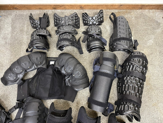 Ex Police Riot Guard Job Lot Shoulder, Arm, Leg, Foot Riot Guards In Pairs