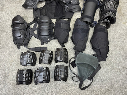 Ex Police Riot Guard Job Lot Shoulder, Arm, Leg, Foot Riot Guards In Pairs