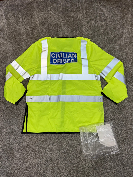 Ex Police Civilian Driver Hi Vis Vest Medium - Rare Collectable Display