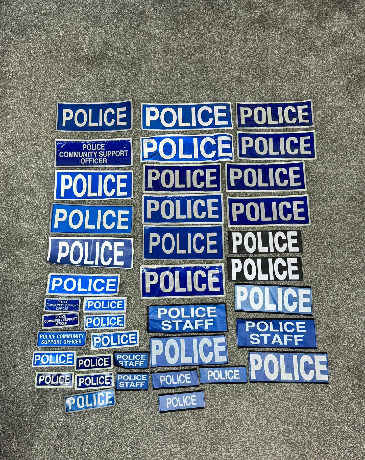 39x Genuine Ex Police Badges Job Lot Bundle Collector Film / TV Uniform Display