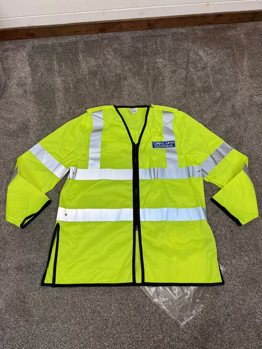 Ex Police Civilian Driver Hi Vis Vest Medium - Rare Collectable Display