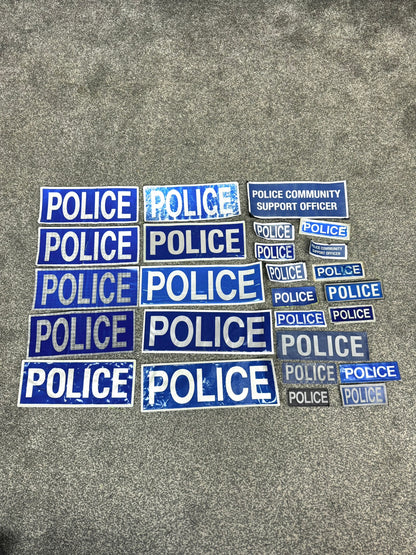 26x Genuine Ex Police Badges Job Lot Bundle Collector Film / TV Uniform Display