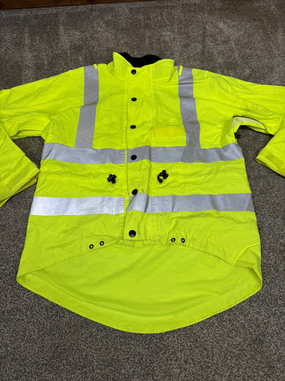Ex Police Cycling Hi Vis Jacket Cyclist Waterproof Coat Security Events