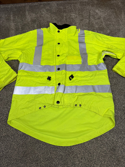 Ex Police Cycling Hi Vis Jacket Cyclist Waterproof Coat Security Events