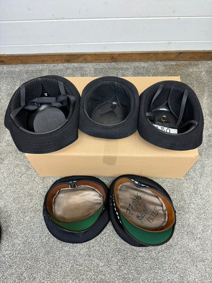11x Ex Police Peak Cap Bowler Hat Job Lot Theatre Headwear Uniform Film Prop Lot