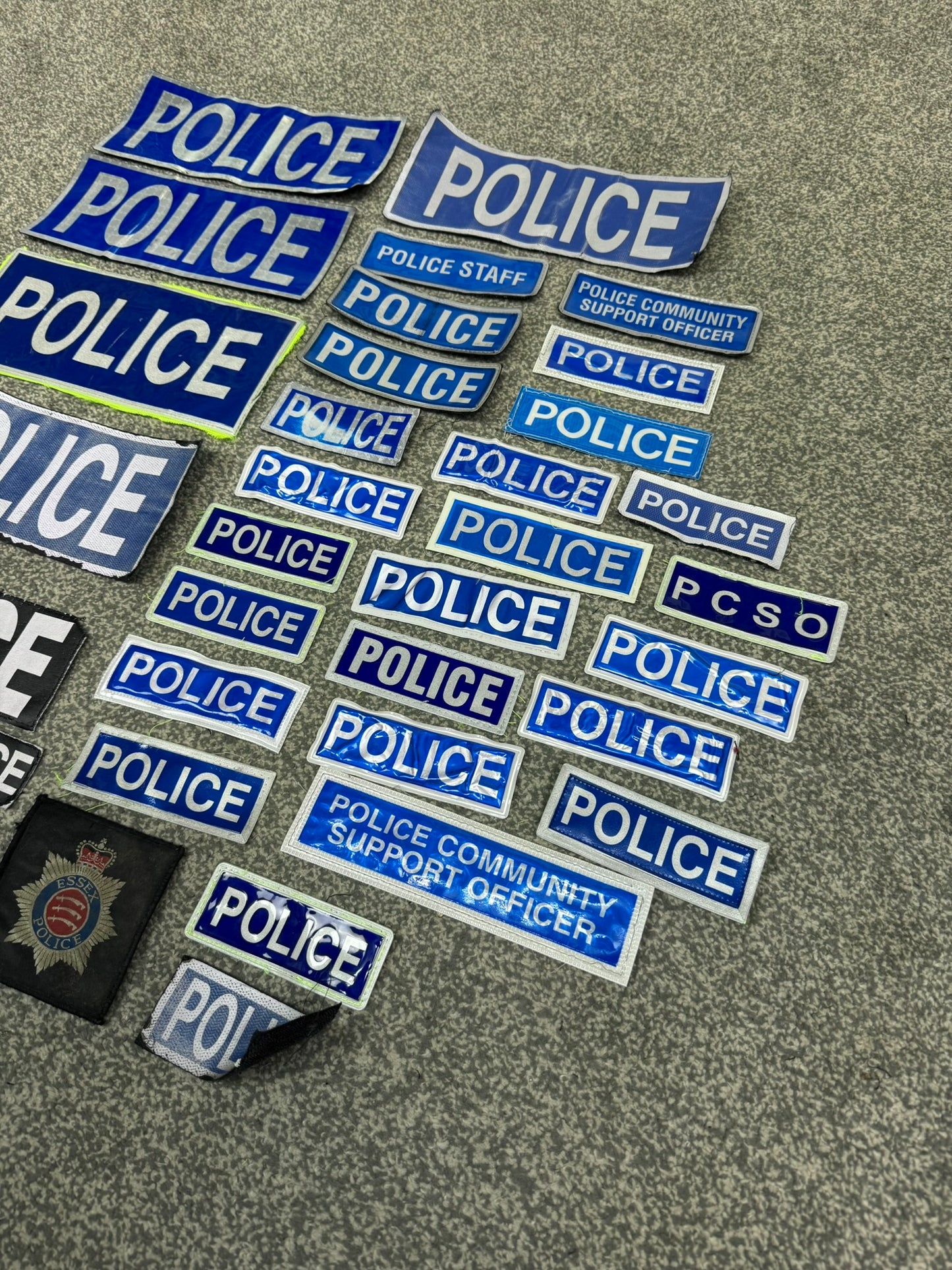 33x Genuine Ex Police Badges Job Lot Bundle Collector Film / TV Uniform Display