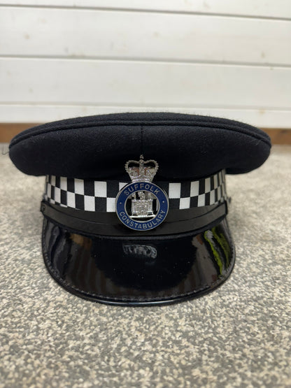 Obsolete Suffolk Constabulary Peak Cap 58cm Film TV Prop Collector Display