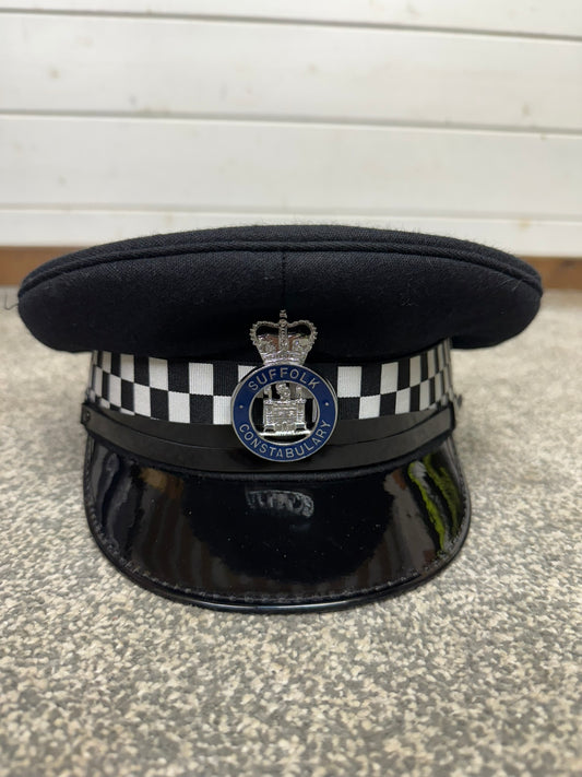 Obsolete Suffolk Constabulary Peak Cap 58cm Film TV Prop Collector Display