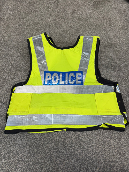 Ex Police SAT Sioen Hi Vis Body Armour Cover BADGED Security Patrol SIA Bouncer