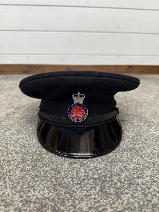 Ex Essex Police Community Support Officer Peak Cap Patrol Hat Collector Memorabilia Display