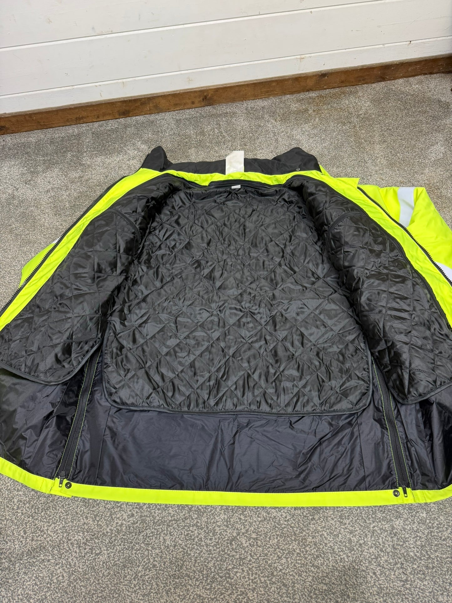 Ex Police Hi Vis 3/4 Waterproof Anorak Coat Security Recovery Jacket Model 789