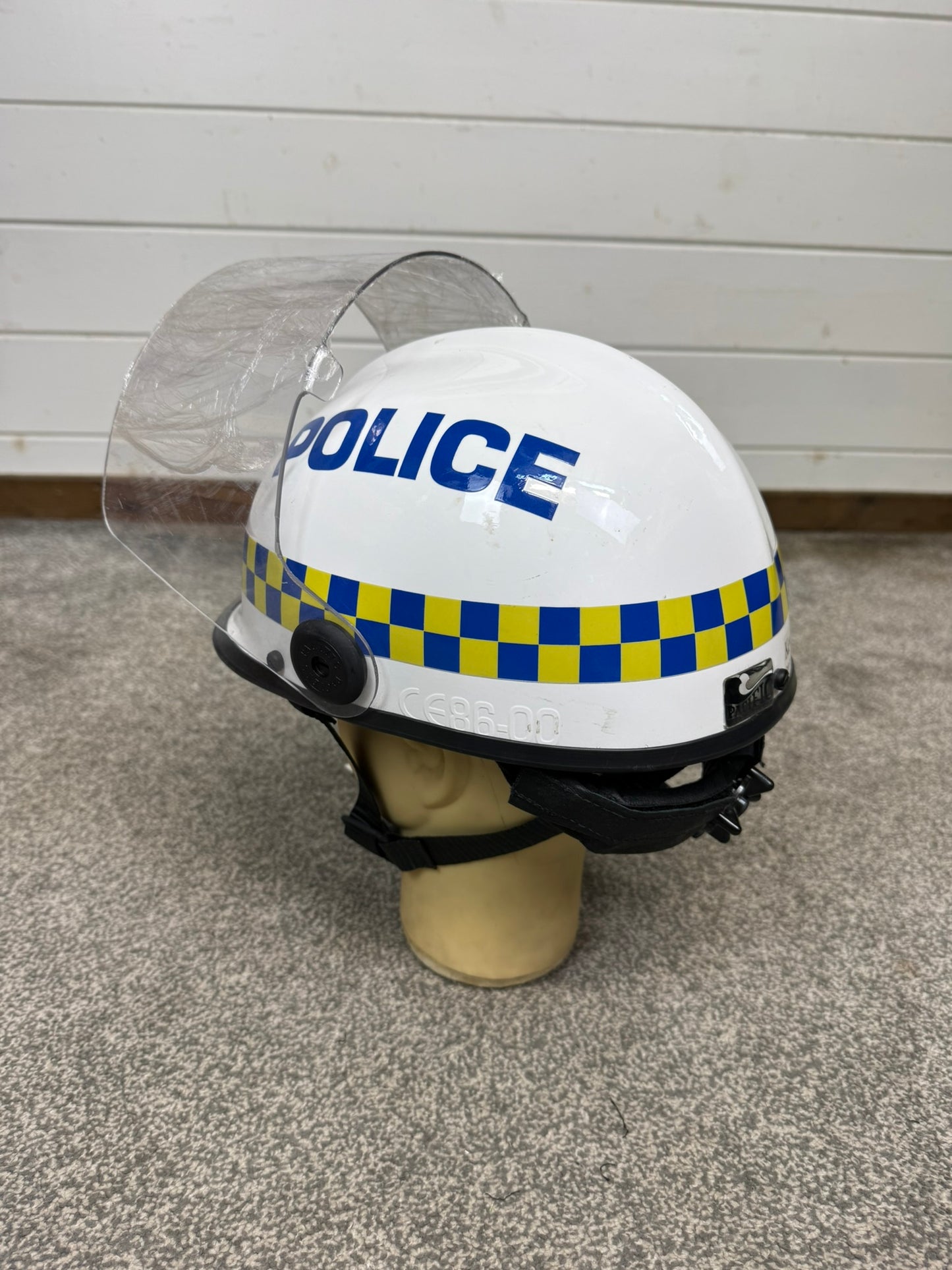 Ex Police Rescue Helmet Kevlar Pacific Helmets Collector Display TV / Film