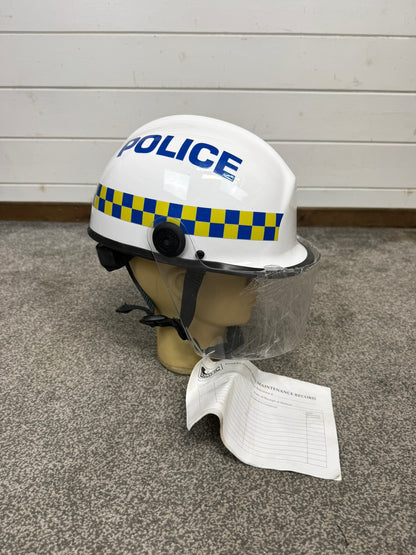 Ex Police Rescue Helmet Kevlar Pacific Helmets Collector Display TV / Film
