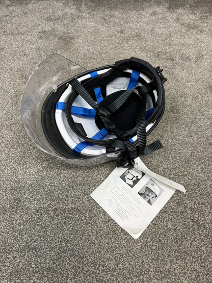 Ex Police Rescue Helmet Kevlar Pacific Helmets Collector Display TV / Film