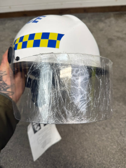 Ex Police Rescue Helmet Kevlar Pacific Helmets Collector Display TV / Film