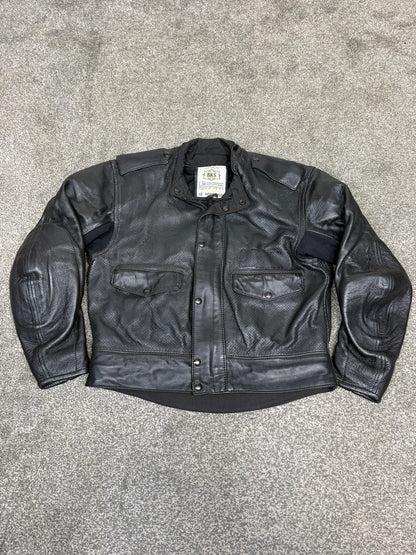 Ex Police BKS Motorbike Leathers 2 Piece Jacket & Trousers & Fleece Liner Bike Leathers
