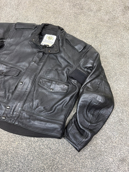 Ex Police BKS Motorbike Leathers 2 Piece Jacket & Trousers & Fleece Liner Bike Leathers