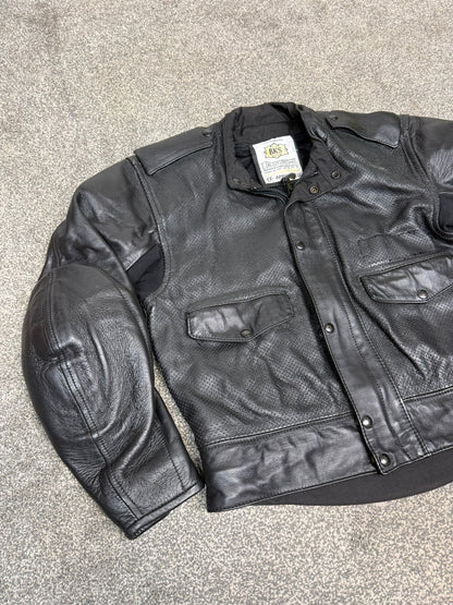 Ex Police BKS Motorbike Leathers 2 Piece Jacket & Trousers & Fleece Liner Bike Leathers