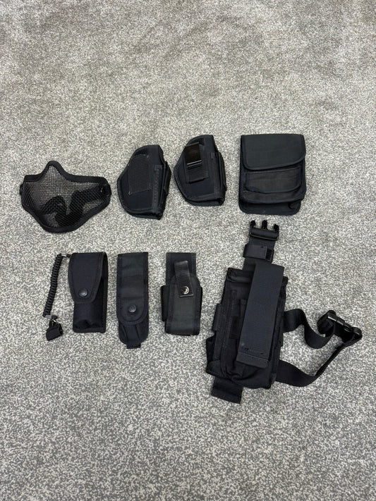 Ex Police Pouch & Holster Job Lot Belt Pouches Accessories Airsoft Bundle