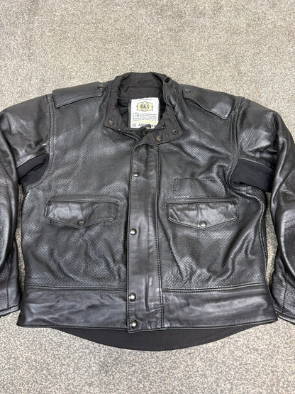 Ex Police BKS Motorbike Leathers 2 Piece Jacket & Trousers & Fleece Liner Bike Leathers