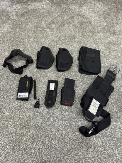 Ex Police Pouch & Holster Job Lot Belt Pouches Accessories Airsoft Bundle