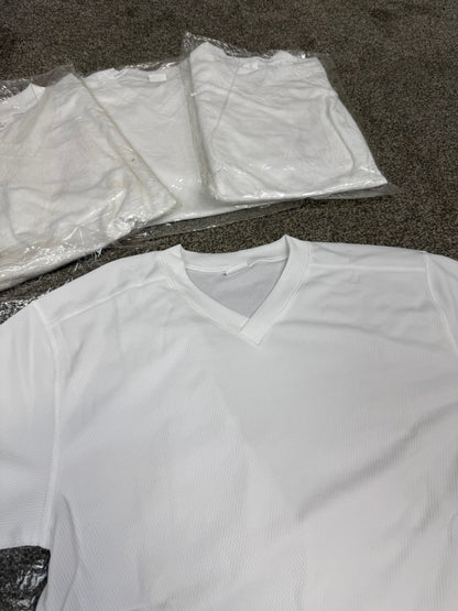 4x Ex Police White Wicker Wicking T-Shirts Job Lot MEDIUM Security Uniform