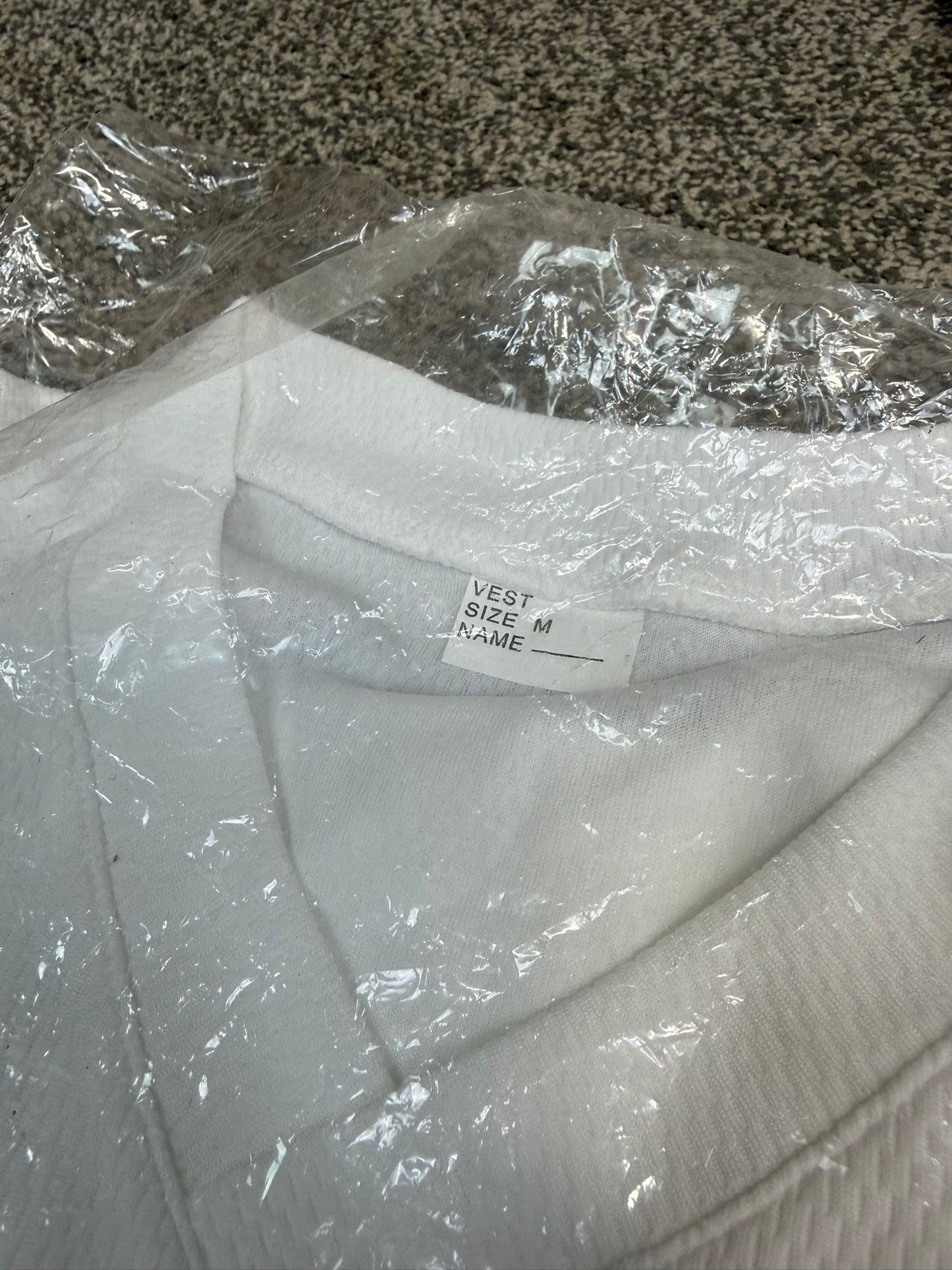 4x Ex Police White Wicker Wicking T-Shirts Job Lot MEDIUM Security Uniform