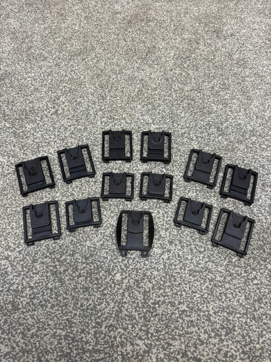 13x Ex Police Klickfast Belt Dock Job Lot Paramedic Security Radio Clip
