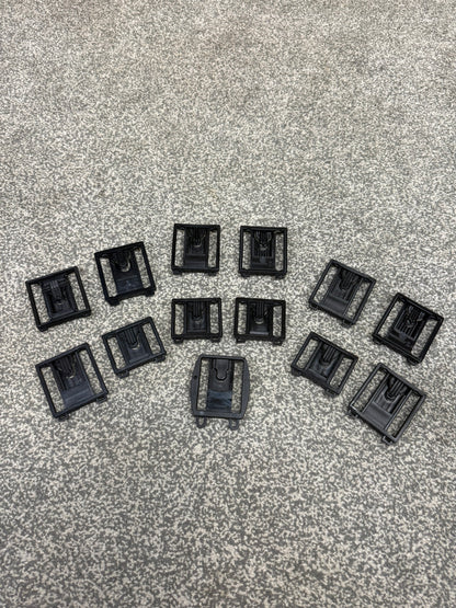 13x Ex Police Klickfast Belt Dock Job Lot Paramedic Security Radio Clip