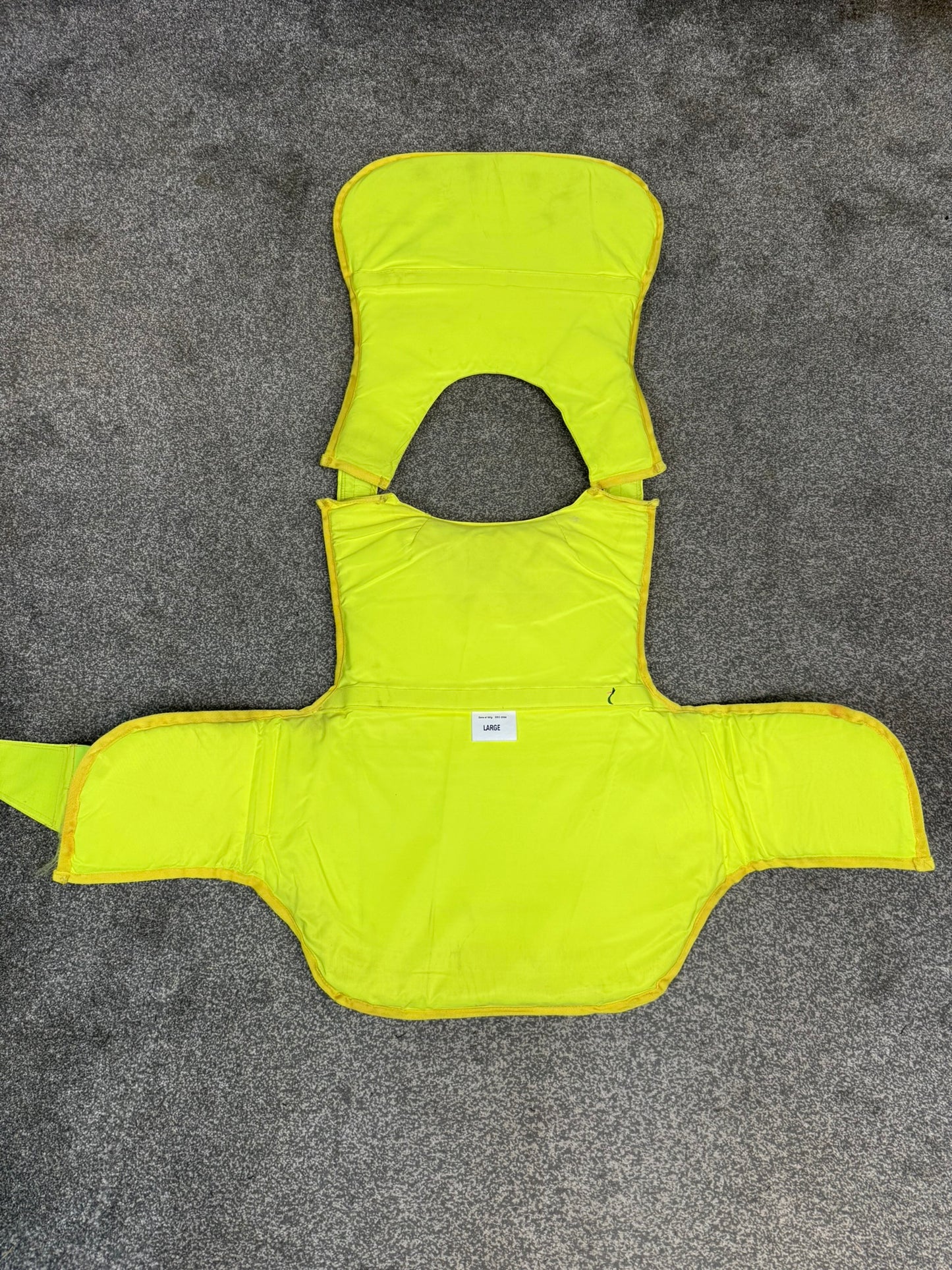 Ex Police Body Armour Training Vest Foam Padded BADGED - Large Airsoft Display