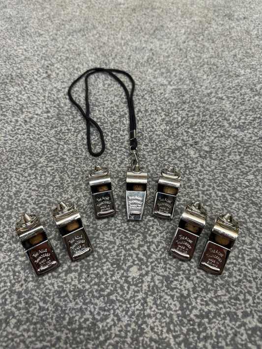 7x Ex Police ACME Thunderer Whistle Job Lot Made In England Collectable Display