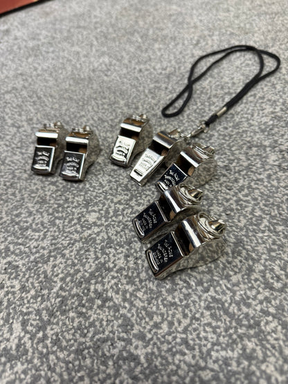 7x Ex Police ACME Thunderer Whistle Job Lot Made In England Collectable Display