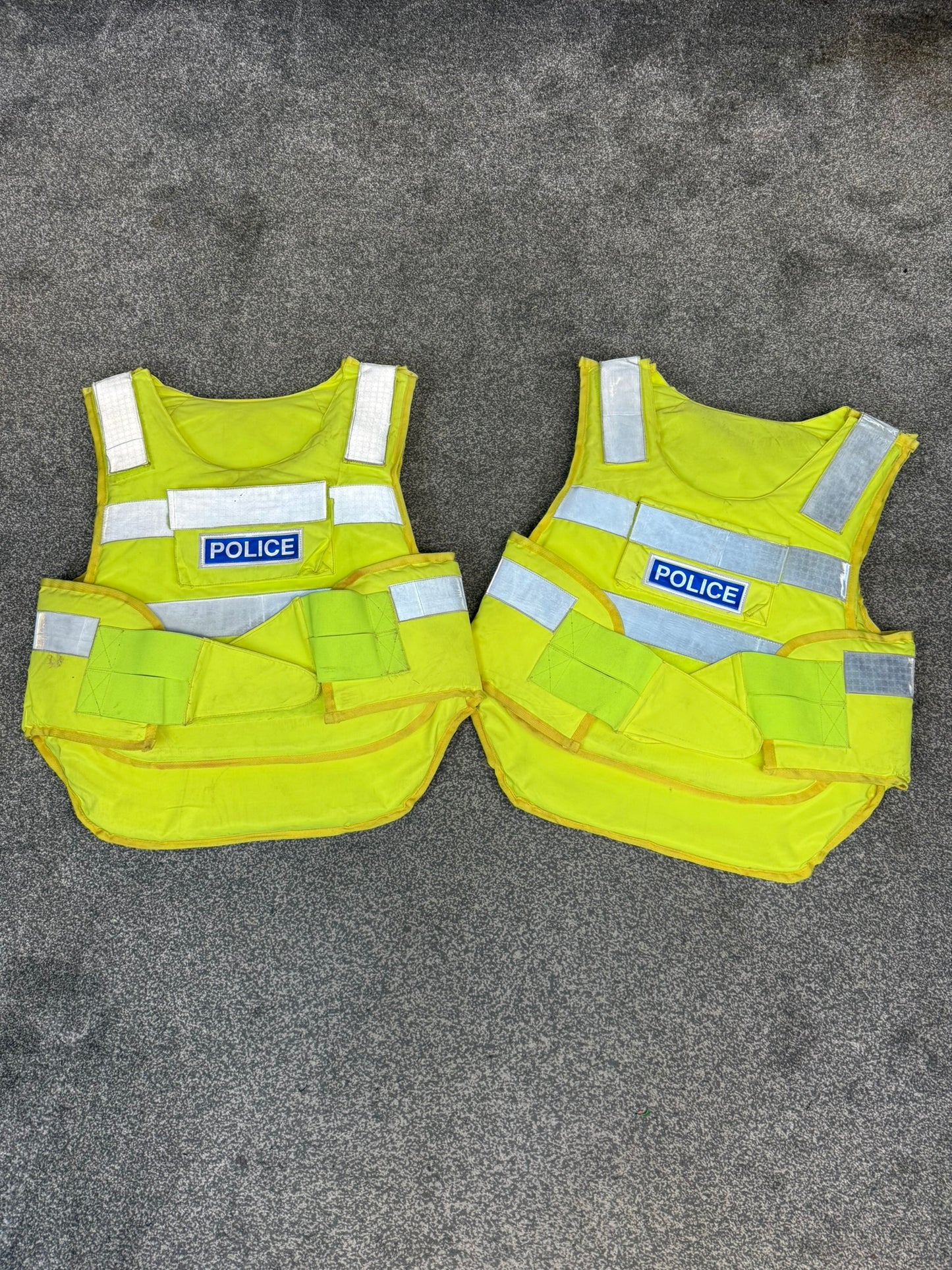 Ex Police Body Armour Training Vest Foam Padded BADGED - Large Airsoft Display