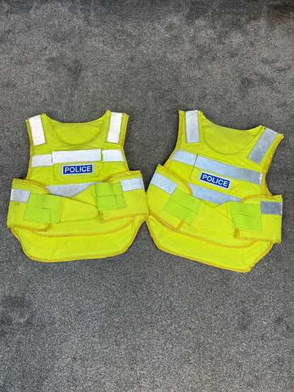 Ex Police Body Armour Training Vest Foam Padded BADGED - Large Airsoft Display