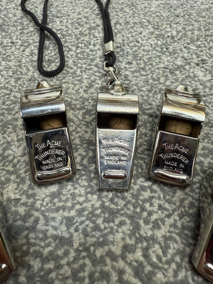 7x Ex Police ACME Thunderer Whistle Job Lot Made In England Collectable Display