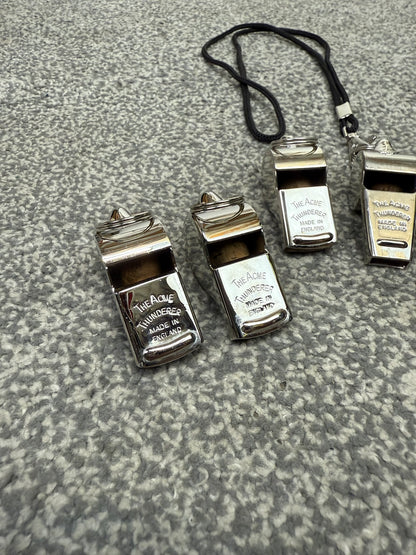 7x Ex Police ACME Thunderer Whistle Job Lot Made In England Collectable Display